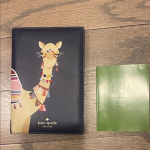Kate Spade Navy Passport Holder with Camel Design